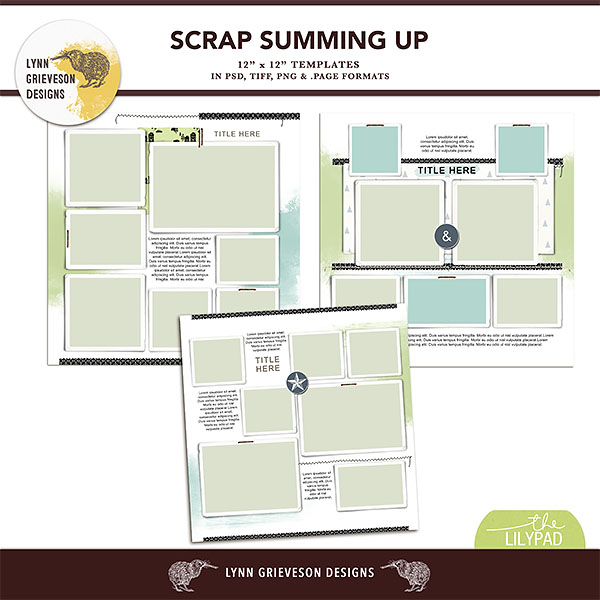 Scrap Summing Up Templates