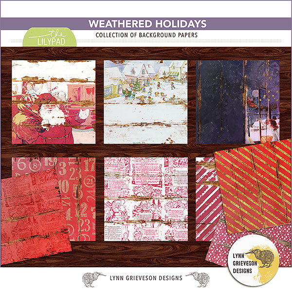 Weathered Holidays Paper Pack