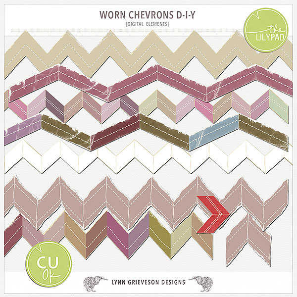 Worn Chevrons DIY