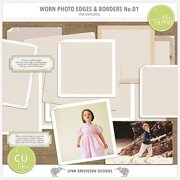 Worn Photo Edges and Borders No.01