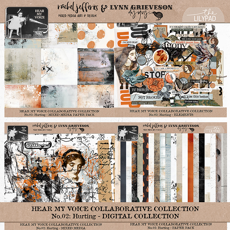 Hear My Voice 02 Hurting Digital Scrapbooking Collection