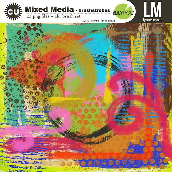 CU Mixed Media brushstrokes