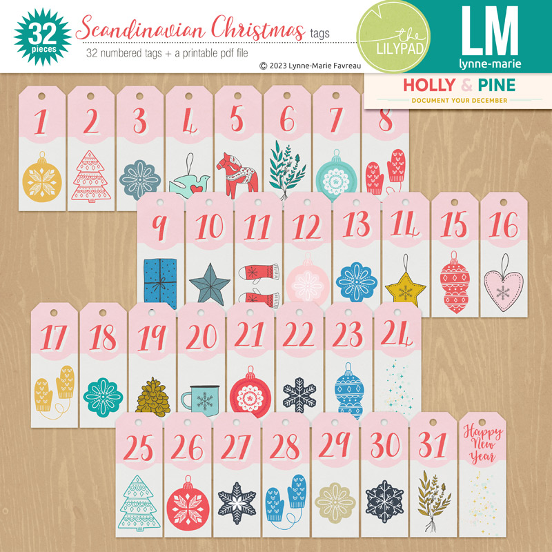 Scandinavian Christmas Tags