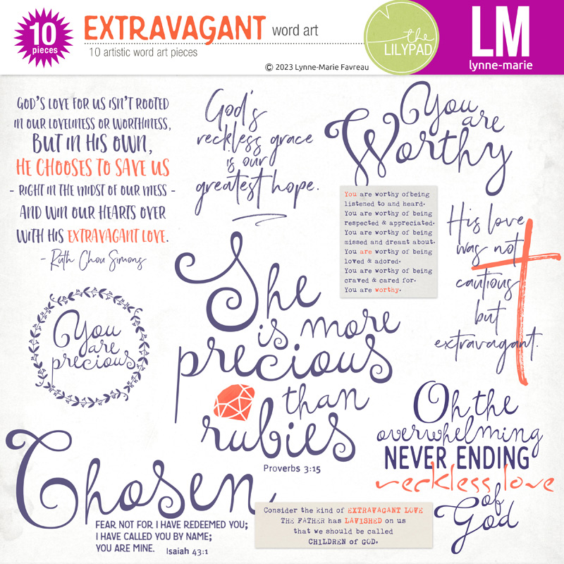 Extravagant word art