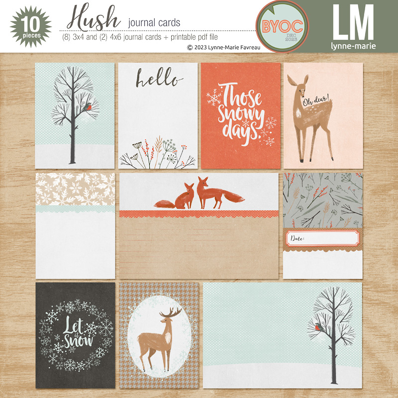 Hush journal cards