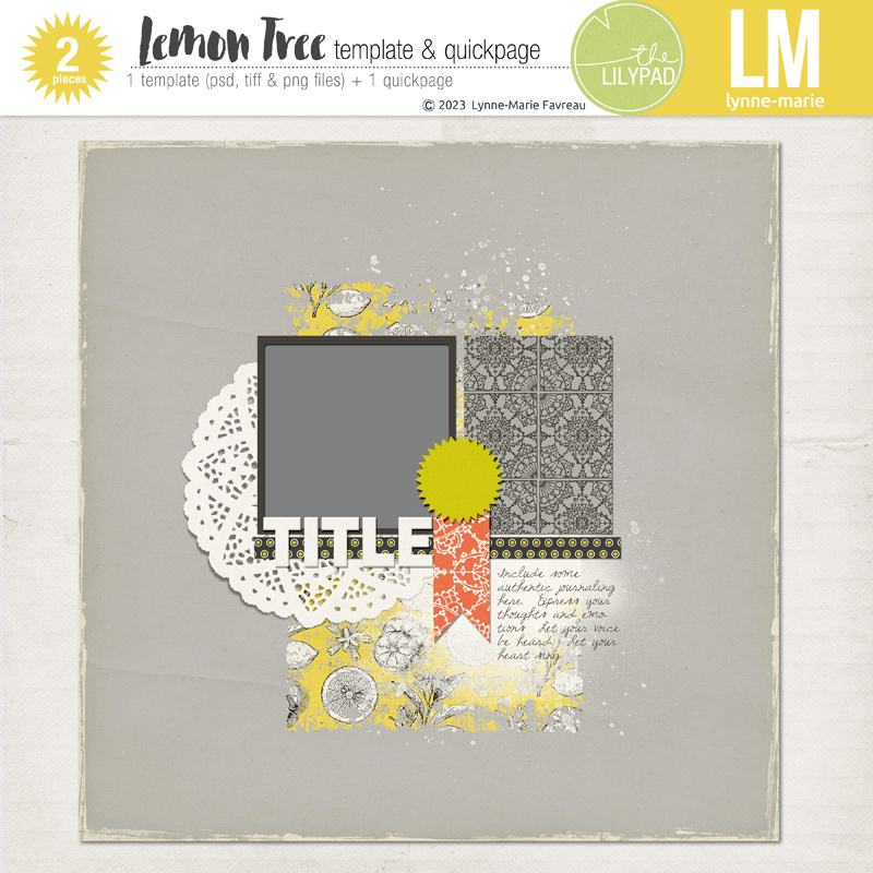 Lemon Tree template & quickpage