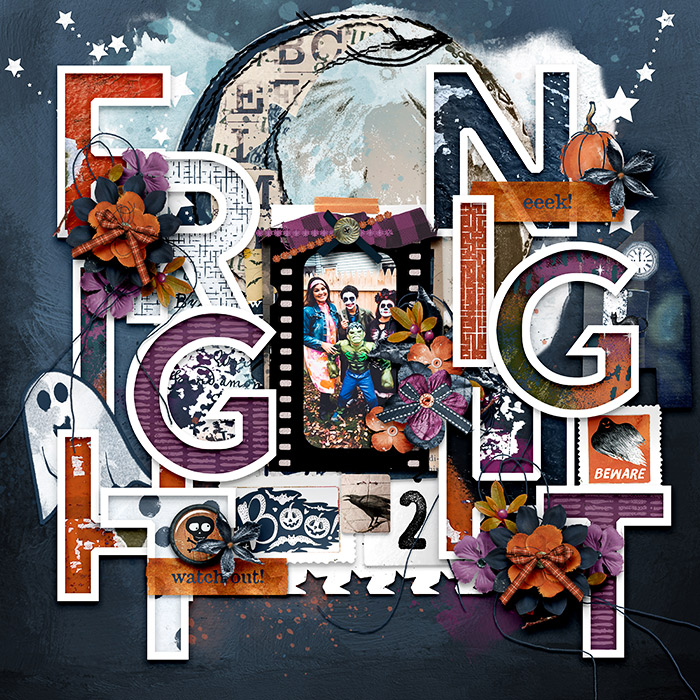 Nocturne Digital Scrapbooking Paper Pack by Lynn Grieveson - Image 10
