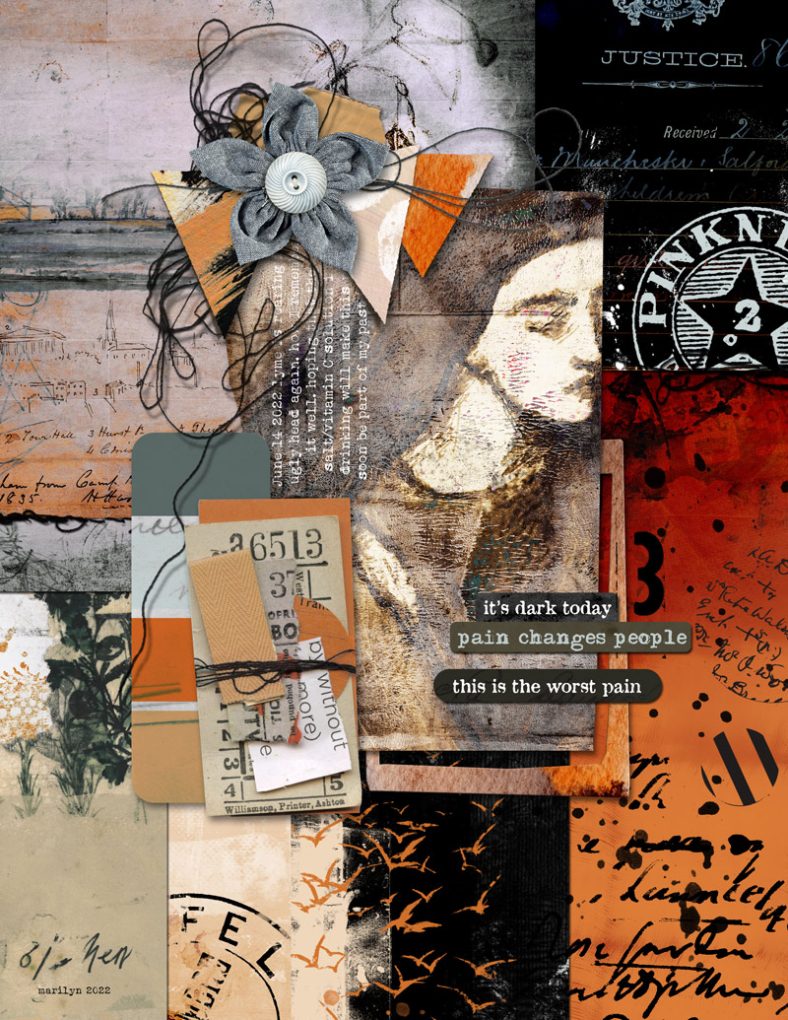 Hear My Voice 02 Hurting Digital Scrapbooking Pocket Cards - Image 5