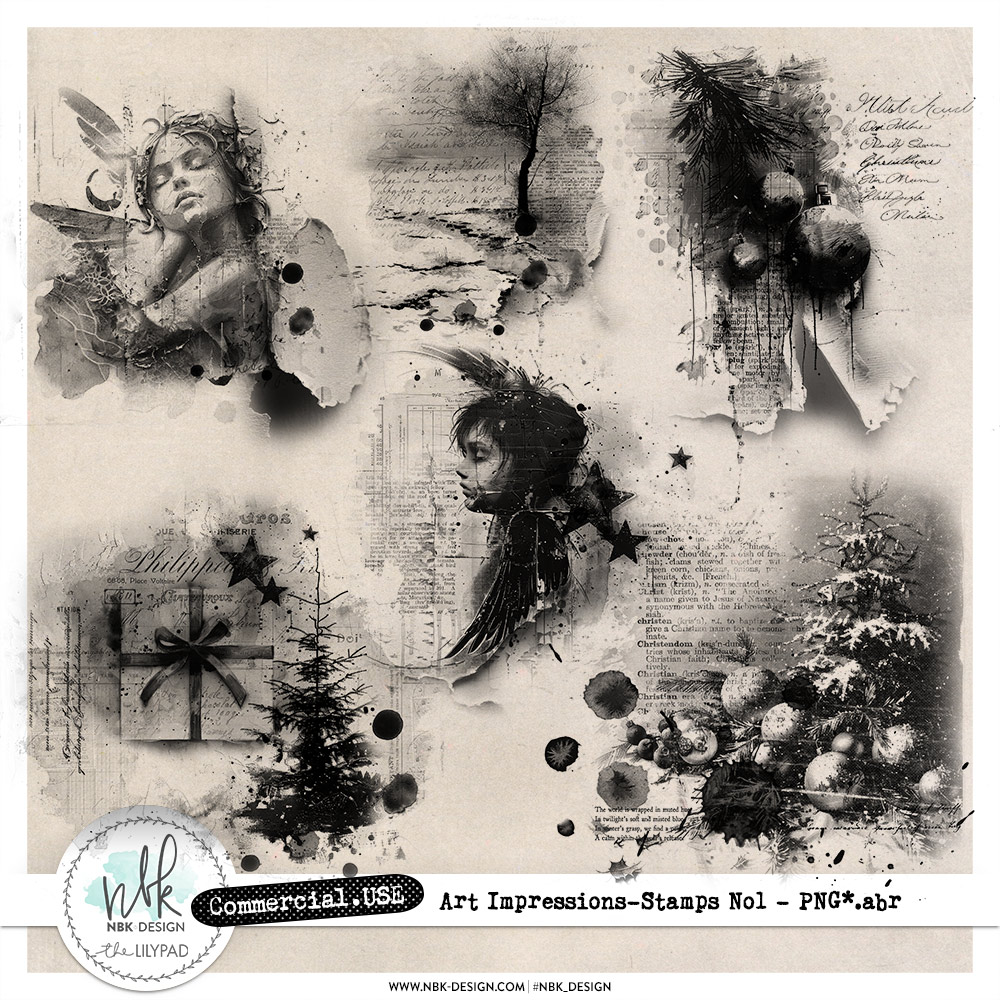 CU Art Impressions Stamps No1 {Christmas}