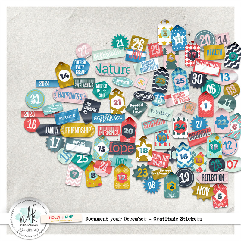 Holly & Pine {Stickers}