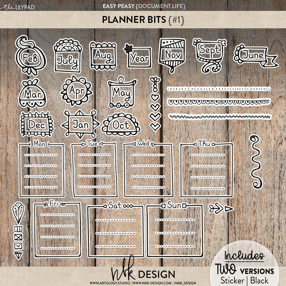 Easy Peasy Planner Bits #1