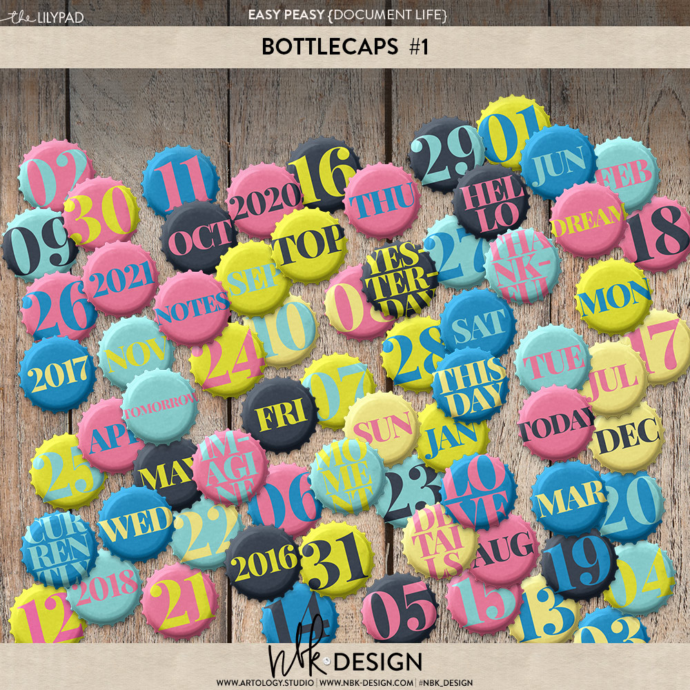 Easy Peasy Bits {Bottlecaps #1}