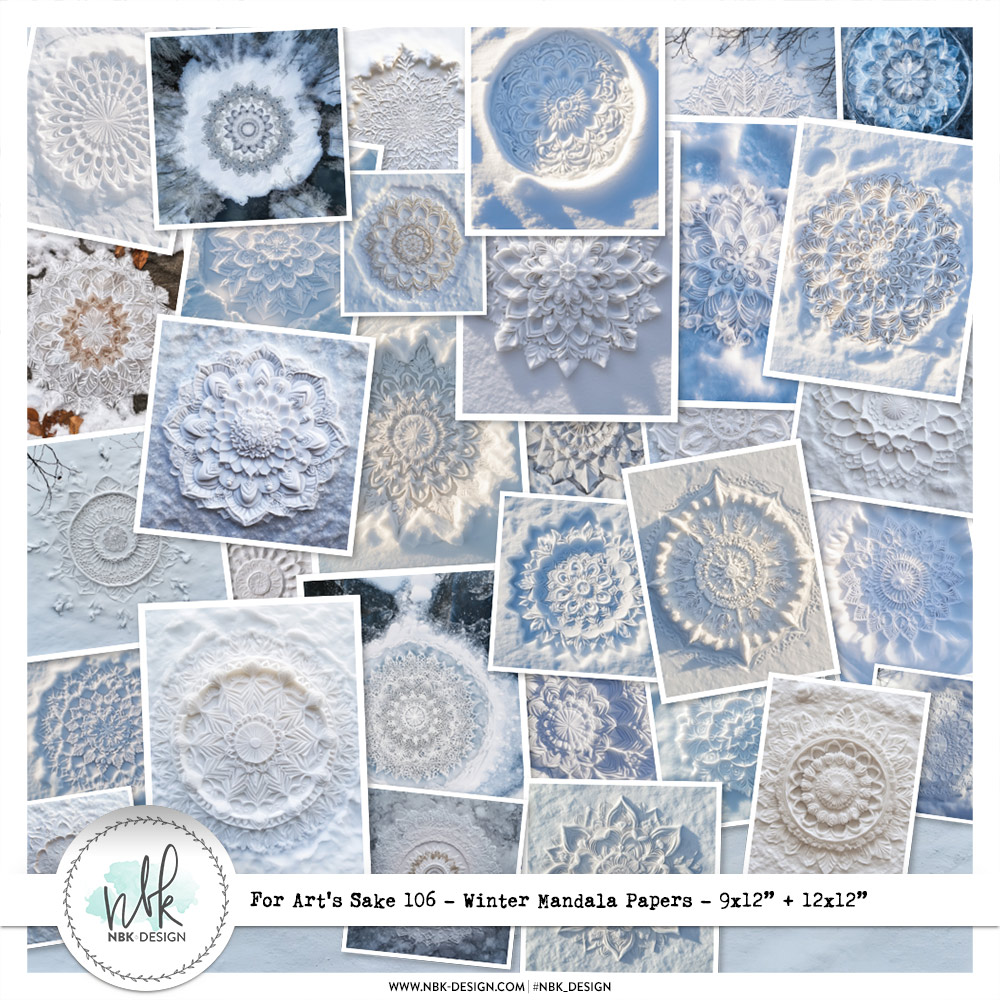 For Art's Sake #106 {Winter-Mandalas}
