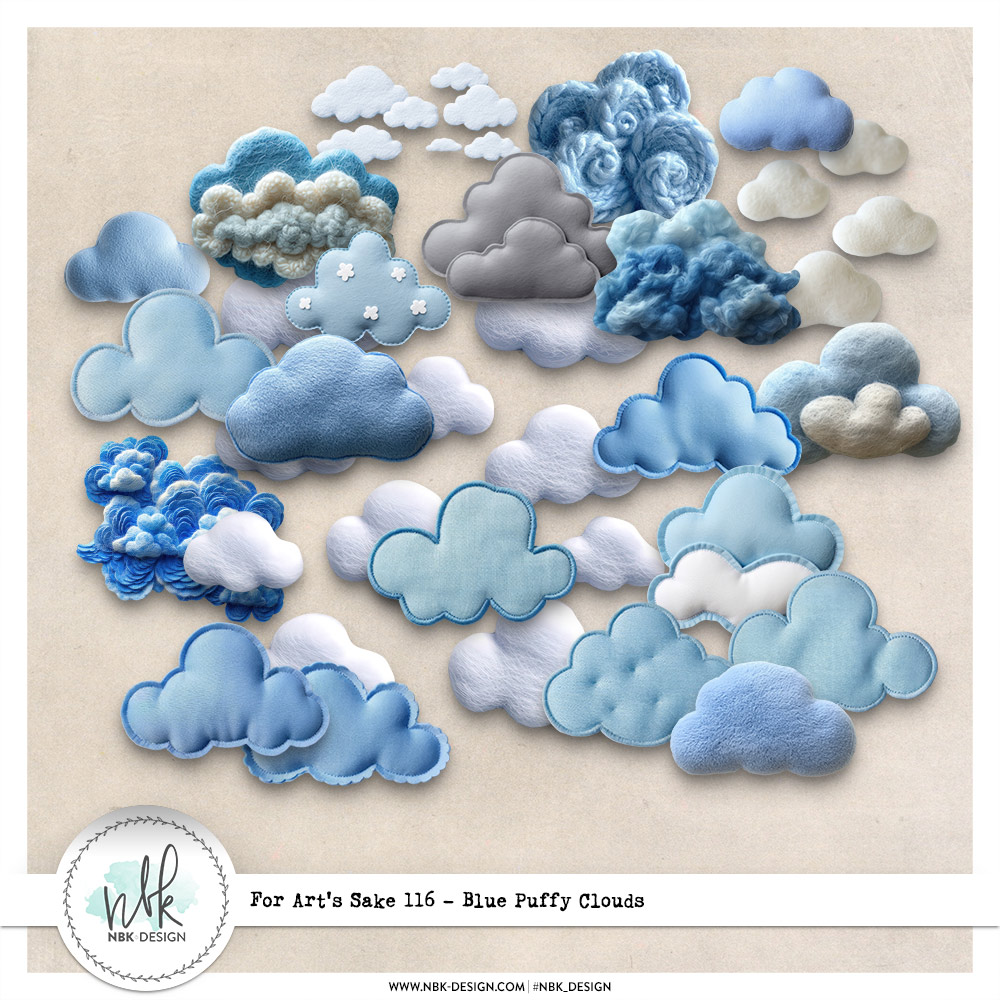 For Art's Sake #116 {Puffy Blue Clouds}