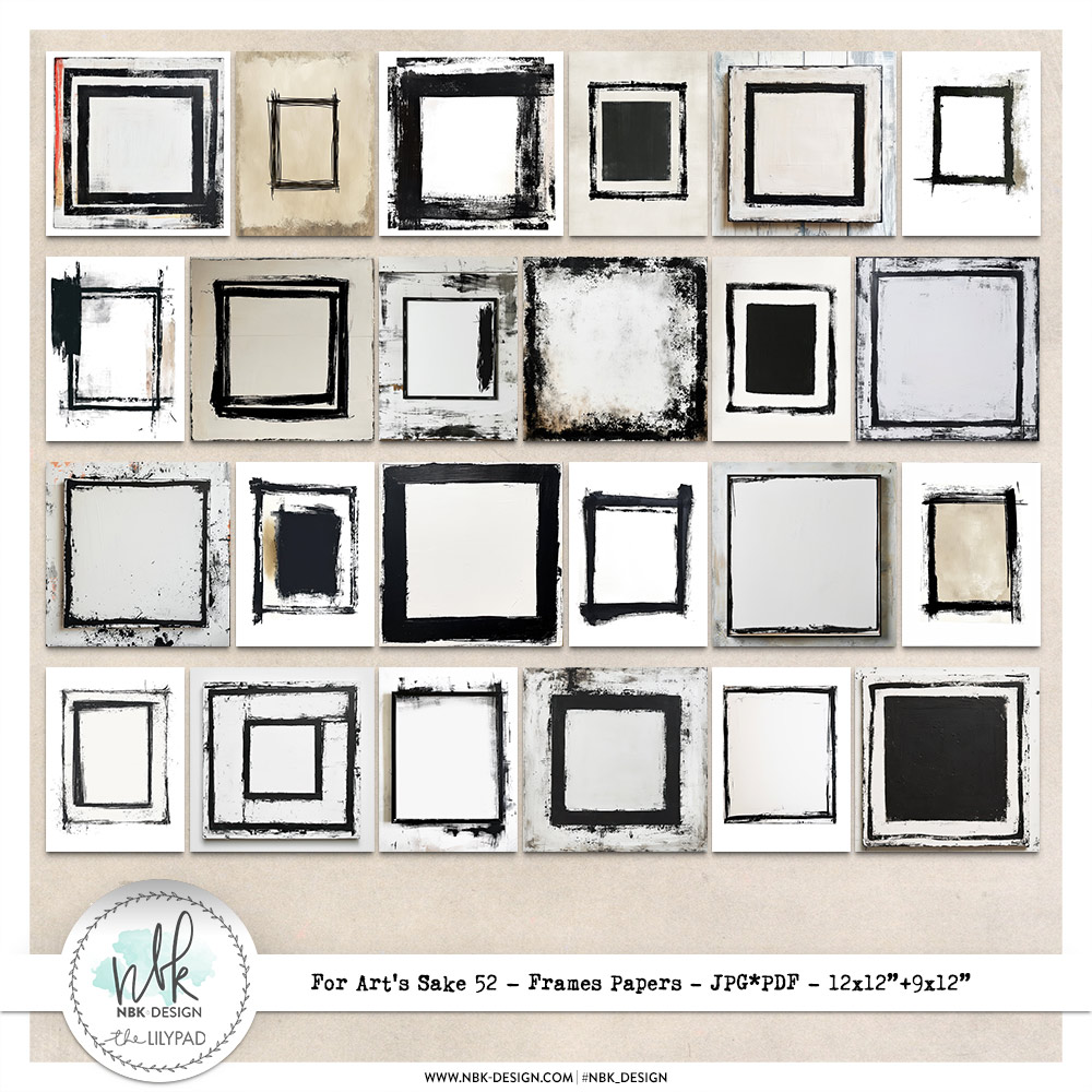 For Art's Sake #52 {Framed Papers}