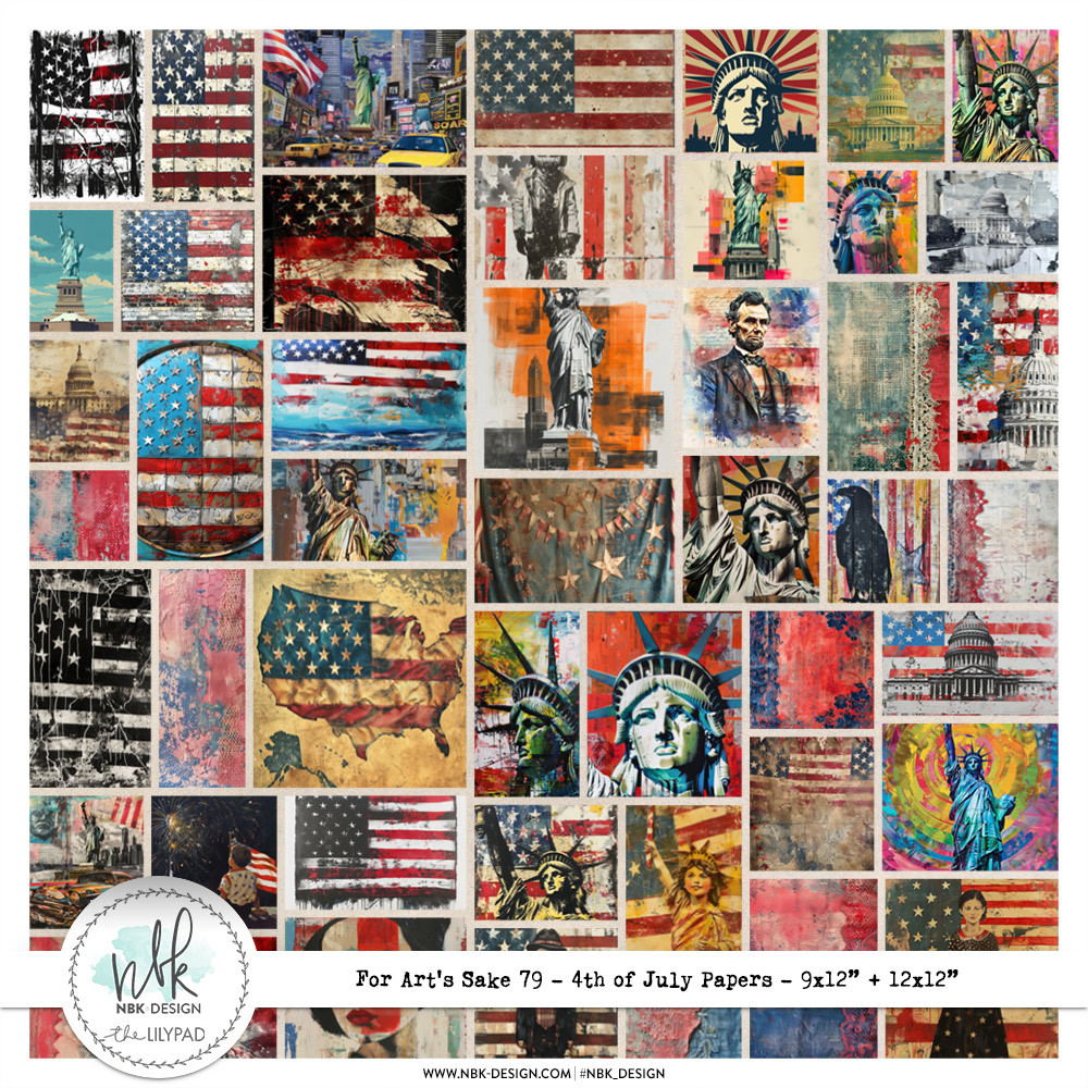 For Art's Sake #79 {4th of July Papers}