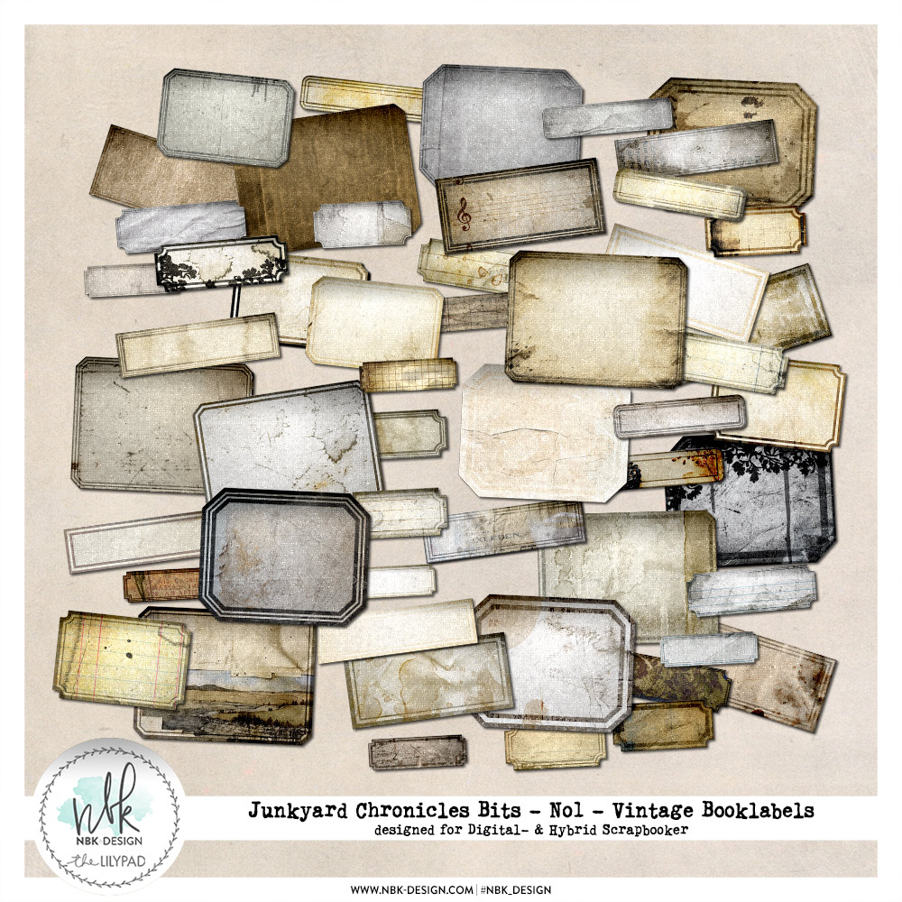 Junkyard Chronicle Bits No1 {Vintage Booklabels}