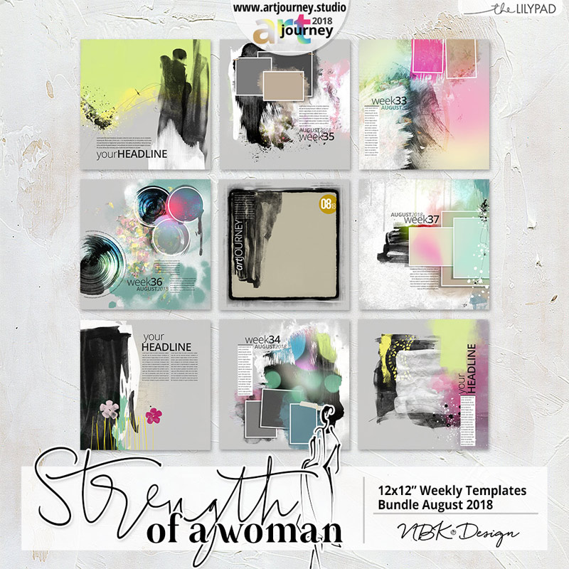 Strength of a Woman {Template Bundle August 2018 | Weeks 33 - 37}