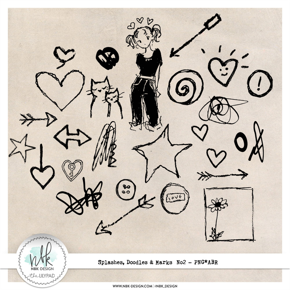 Splashes Marks & Doodles No2