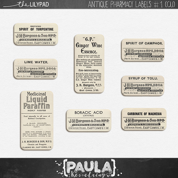 CU Antique Pharmacy Labels #1 - Image 2