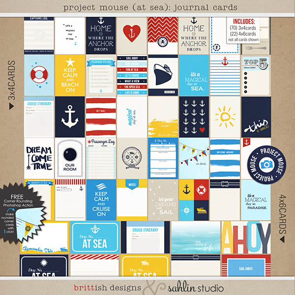 Project Mouse (At Sea): Journal Cards