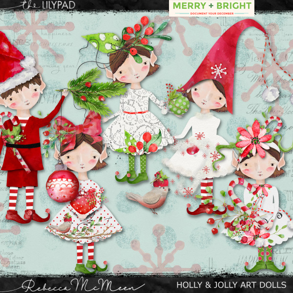 Holly and Jolly Art Dolls