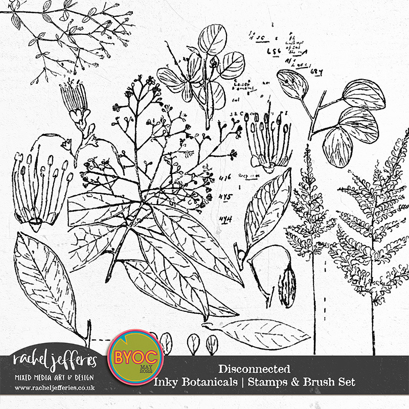 Disconnected: Inky Botanicals | Stamps & Brush Set
