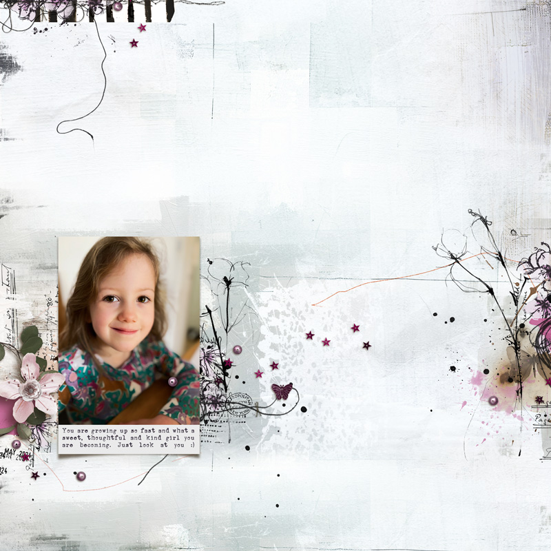 Hear My Voice 23 Becoming Digital Scrapbooking Background Papers - Image 9