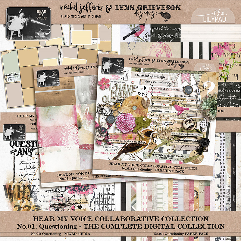 Hear My Voice: 01 - Questioning | The Complete Digital Scrapbooking Collection