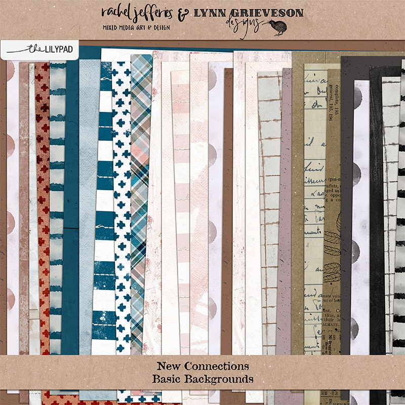 New Connections Digital Scrapbooking Paper Pack