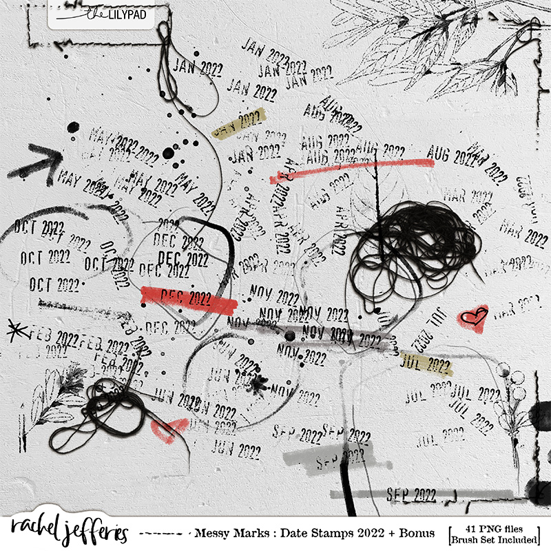 Messy Marks: Date Stamps 2022 PLUS BONUS