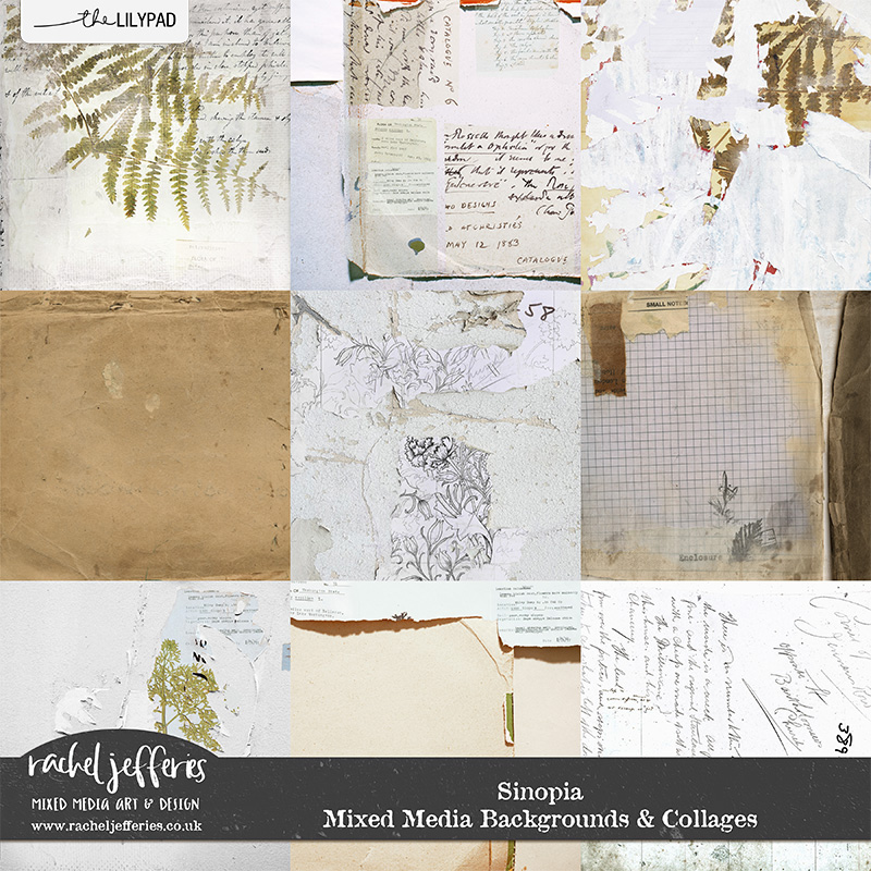 Sinopia | Mixed Media Backgrounds & Collages