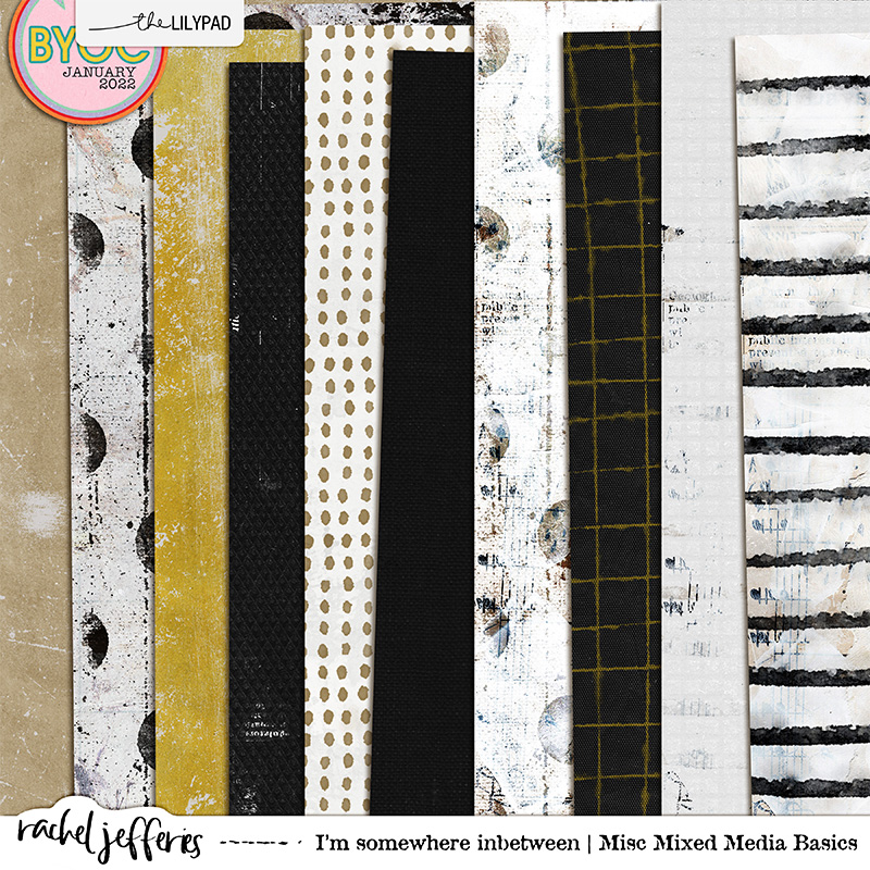 I'm Somewhere Inbetween | Misc Mixed Media Basics