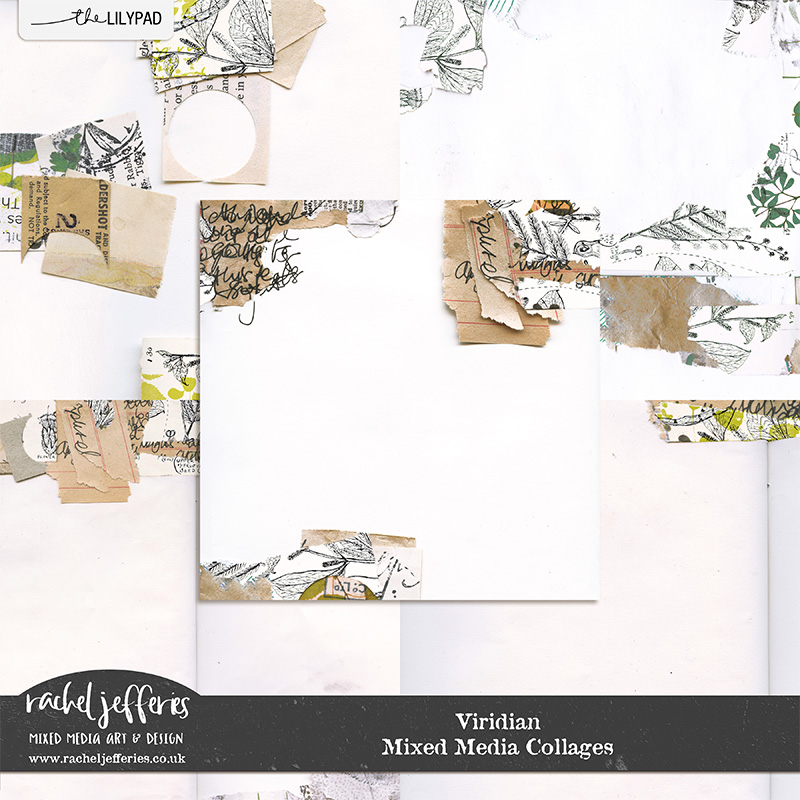 Viridian | Mixed Media Collages