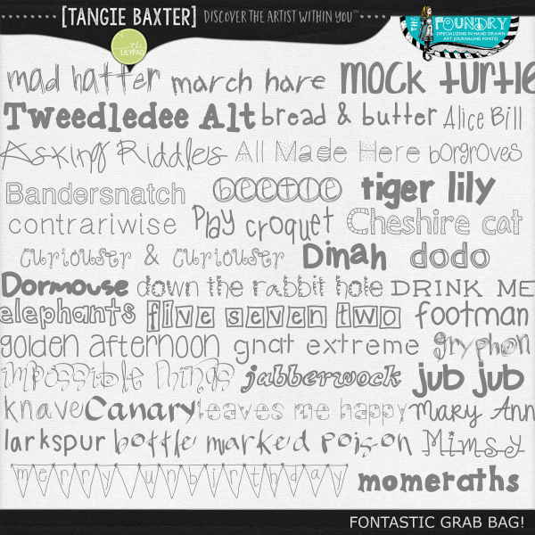 FONTASTIC! Art Journaling 65 Fonts Grab Bag - Image 3