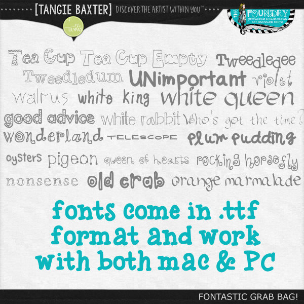 FONTASTIC! Art Journaling 65 Fonts Grab Bag - Image 4