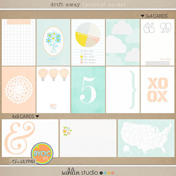 drift away (journal cards)