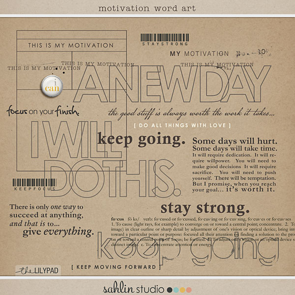 motivation word art