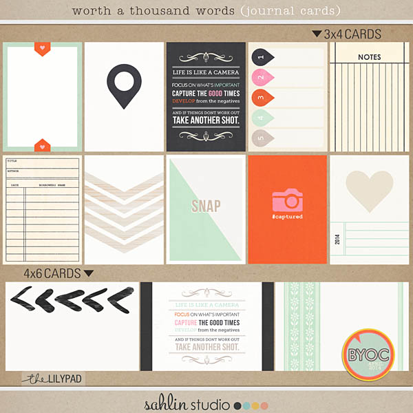 Worth A Thousand Words (Journal Cards)