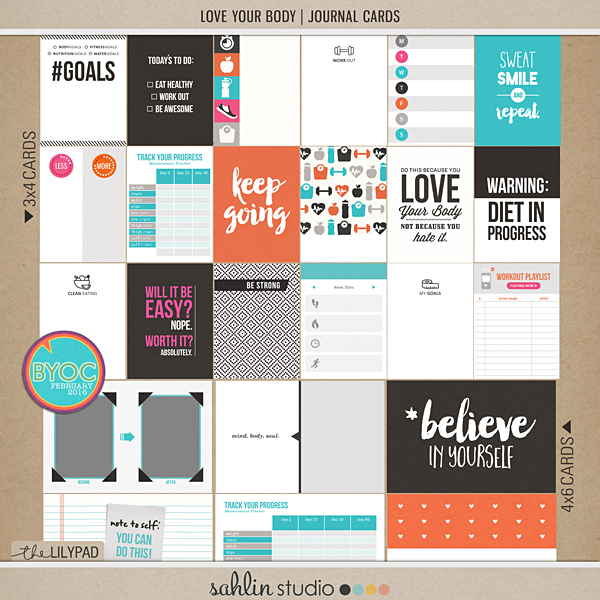 Love Your Body | Journal Cards