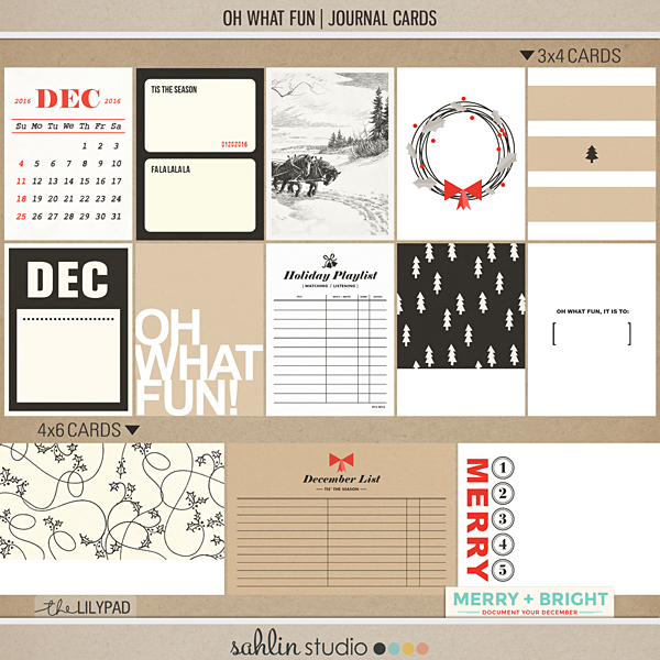 Oh What Fun | Journal Cards