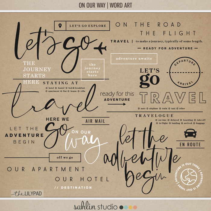 On Our Way (Word Art)