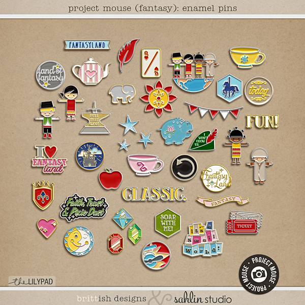 Project Mouse (Fantasy): Enamel Pins