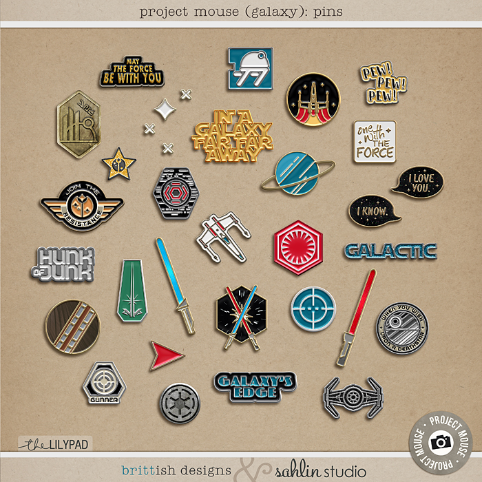 Project Mouse (Galaxy): Enamel Pins