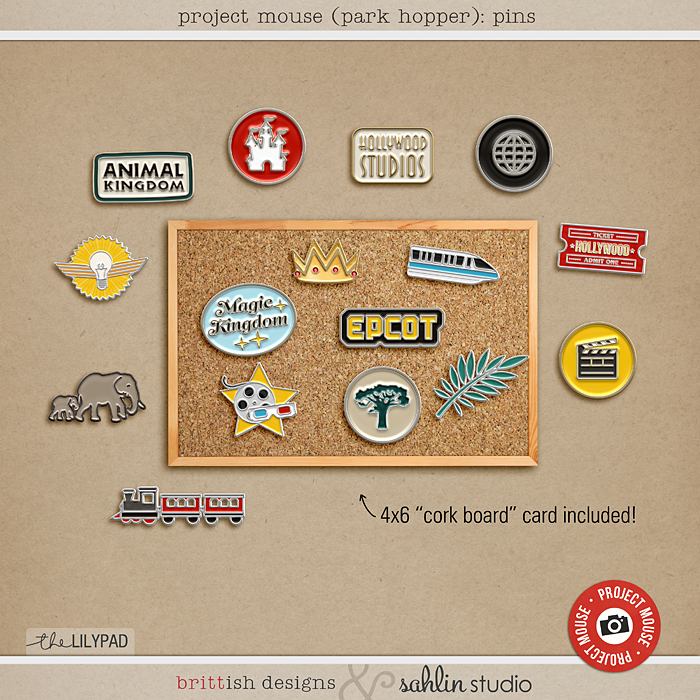 Project Mouse (Park Hopper): Enamel Pins