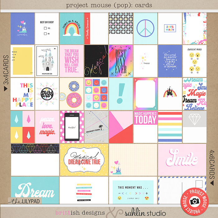Project Mouse (POP) Journal Cards