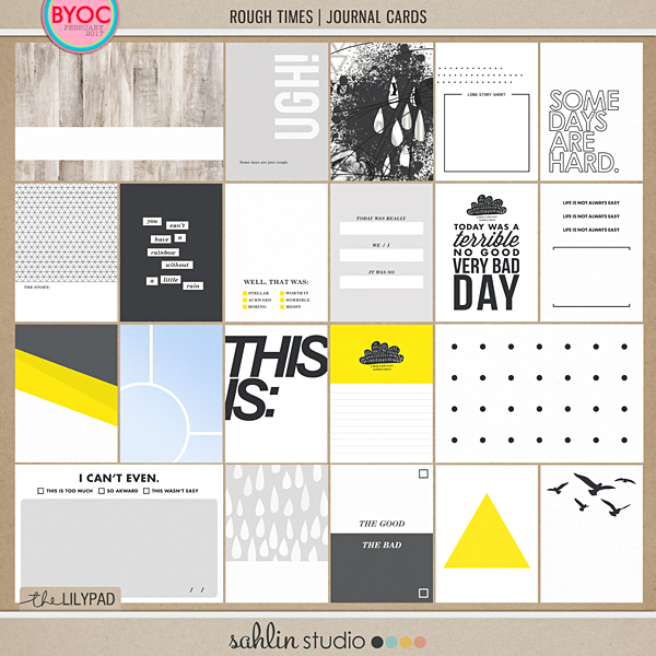 Rough Times | Journal Cards