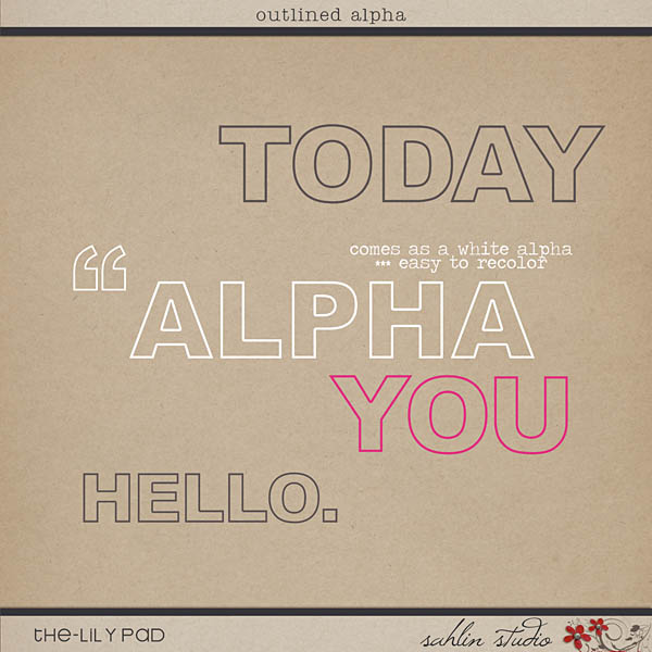 Outlined Alpha