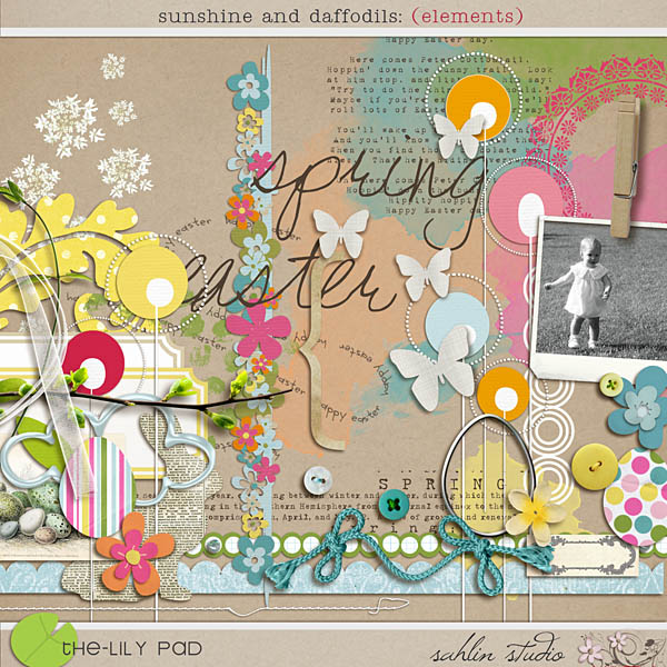 Sunshine and Daffodils (elements)