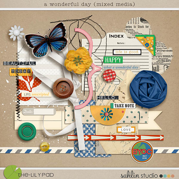 a wonderful day (mixed media)